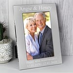 Personalised 6x4 Silver Photo Frame - ItJustGotPersonal.co.uk
