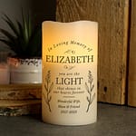 Personalised In Loving Memory LED Candle - ItJustGotPersonal.co.uk