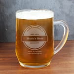 Personalised Established Beer Label Tankard - ItJustGotPersonal.co.uk