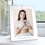 Silver 5x7 Holy Communion  Photo Frame - ItJustGotPersonal.co.uk