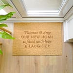 Personalised Free Text Rectangle Indoor Doormat - ItJustGotPersonal.co.uk