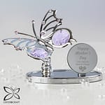 Personalised Happy Mothers Day Crystocraft Butterfly - ItJustGotPersonal.co.uk