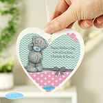 Personalised Me To You Pastel Polka Dot for Her Wooden Heart Decoration - ItJustGotPersonal.co.uk