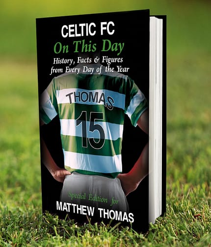 Personalised Celtic on this Day Book - ItJustGotPersonal.co.uk