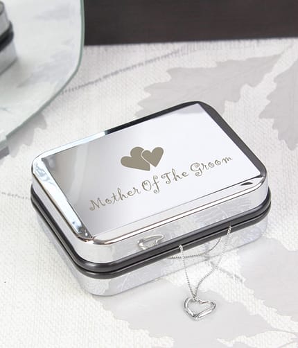 Mother Of Groom Heart Necklace Box - ItJustGotPersonal.co.uk