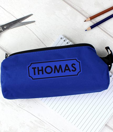 Personalised Blue Pencil Case - ItJustGotPersonal.co.uk