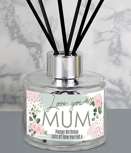 Personalised Abstract Rose Reed Diffuser - ItJustGotPersonal.co.uk