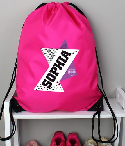 Personalised Dance Pink Kit Bag - ItJustGotPersonal.co.uk