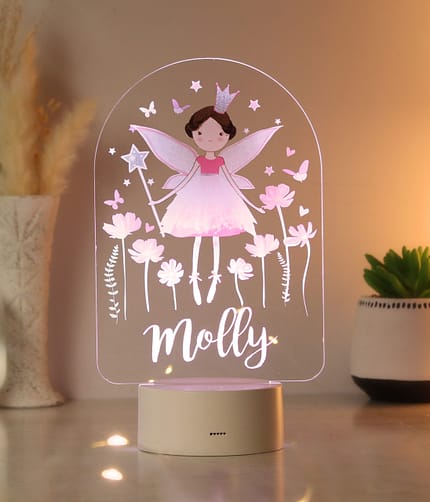 Personalised Fairy LED Colour Changing Night Light - ItJustGotPersonal.co.uk