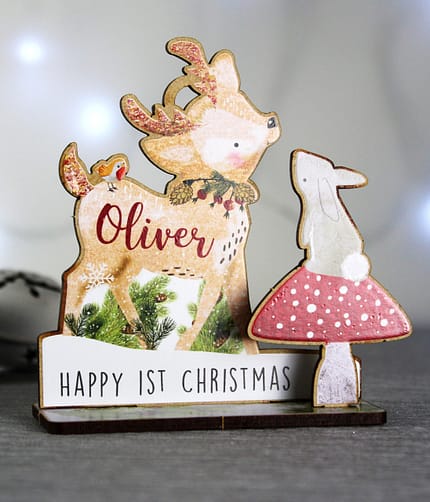 Personalised Make Your Own Festive Fawn 3D Decoration Kit - ItJustGotPersonal.co.uk