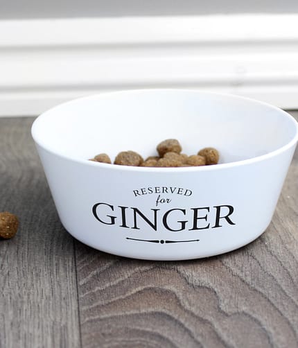 Personalised Reserved for Plastic Cat Bowl - ItJustGotPersonal.co.uk