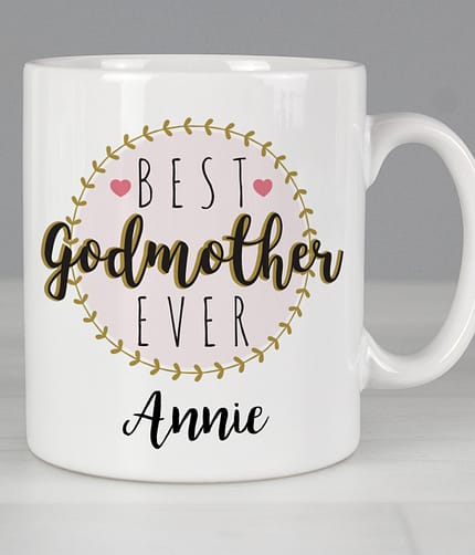 Personalised 'Best Godmother' Mug - ItJustGotPersonal.co.uk