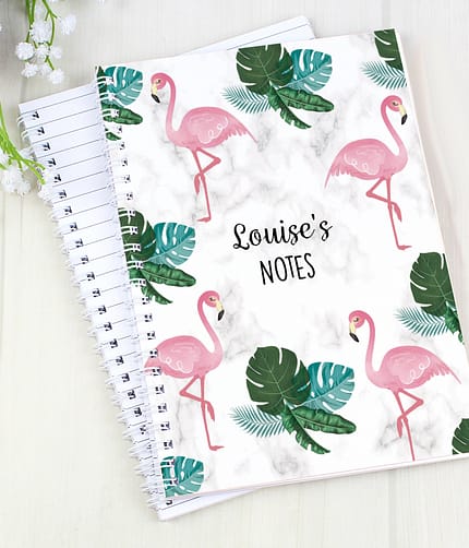 Personalised Flamingo A5 Notebook - ItJustGotPersonal.co.uk