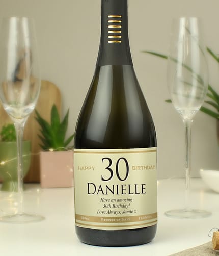 Personalised Big Age Birthday Prosecco - ItJustGotPersonal.co.uk