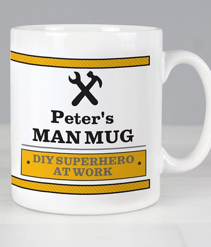 Personalised Man At Work Mug - ItJustGotPersonal.co.uk