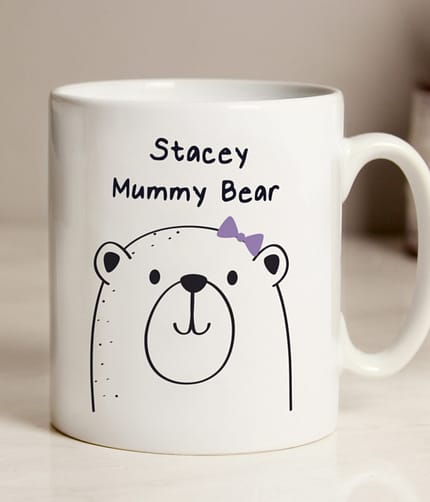 Personalised Mummy Bear Mug - ItJustGotPersonal.co.uk