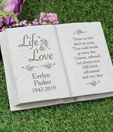 Personalised Life & Love Memorial Book - ItJustGotPersonal.co.uk