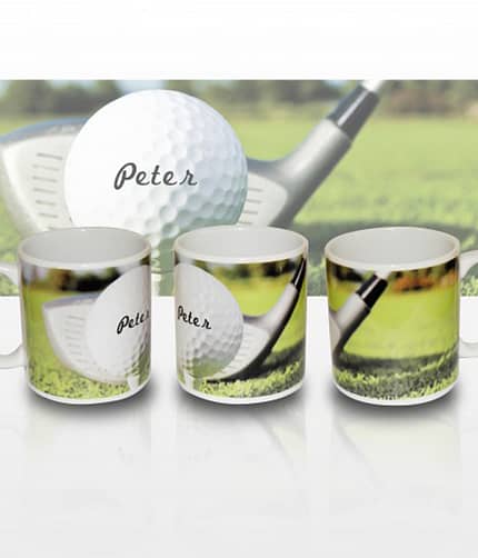 Personalised Golf Ball Mug - ItJustGotPersonal.co.uk