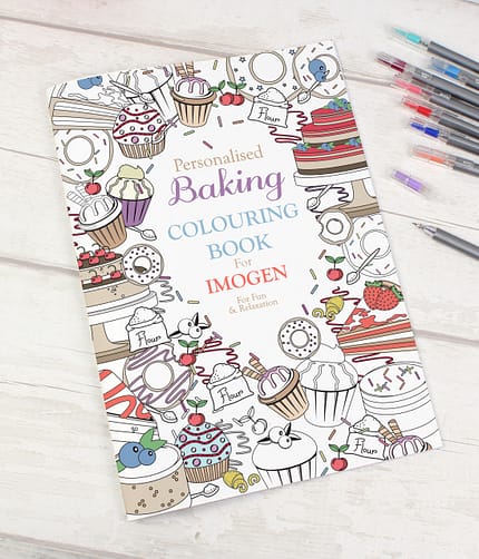 Personalised Baking Colouring Book - ItJustGotPersonal.co.uk