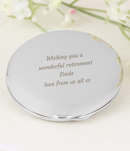 Personalised Any Message Compact Mirror - ItJustGotPersonal.co.uk