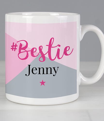Personalised #Bestie Mug - ItJustGotPersonal.co.uk