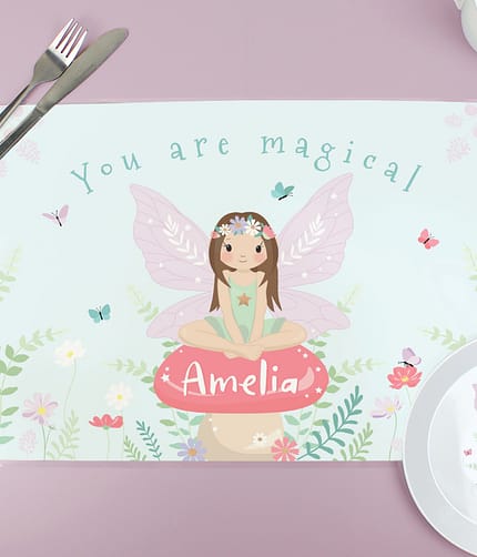 Personalised Toadstool Fairy Placemat - ItJustGotPersonal.co.uk