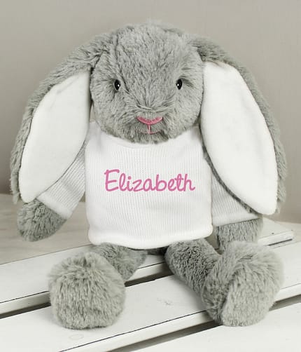 Personalised Name Only Bunny Rabbit - Pink - ItJustGotPersonal.co.uk