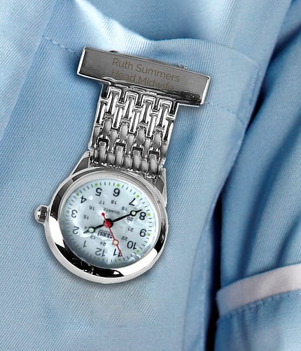 Personalised Nurse's Fob Watch - ItJustGotPersonal.co.uk