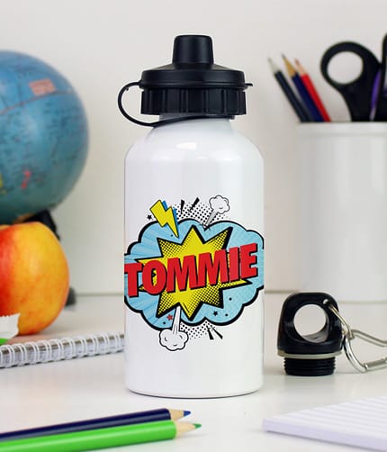 Personalised Superhero Drinks Bottle - ItJustGotPersonal.co.uk