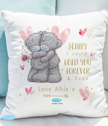 Personalised Me To You Hold You Forever Cushion - ItJustGotPersonal.co.uk