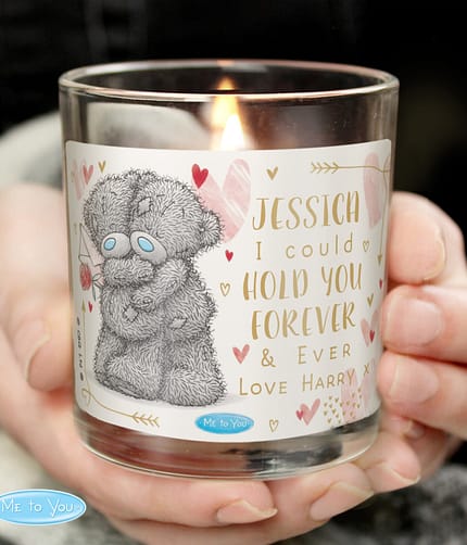 Personalised Me To You Hold You Forever Scented Jar Candle - ItJustGotPersonal.co.uk