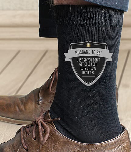 Personalised Classic Shield Men's Socks - ItJustGotPersonal.co.uk