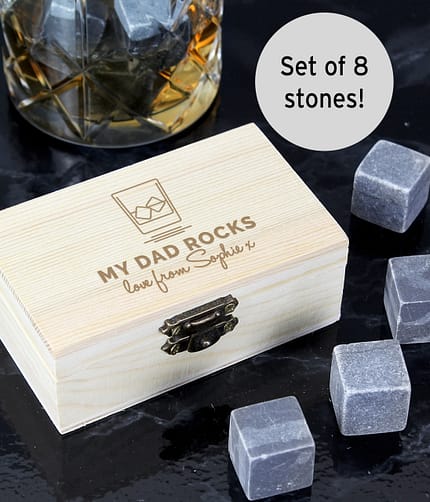 Personalised On The Rocks Cooling Stones - ItJustGotPersonal.co.uk