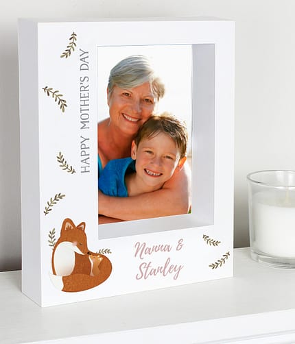 Personalised Mummy and Me Fox 5x7 Box Photo Frame - ItJustGotPersonal.co.uk