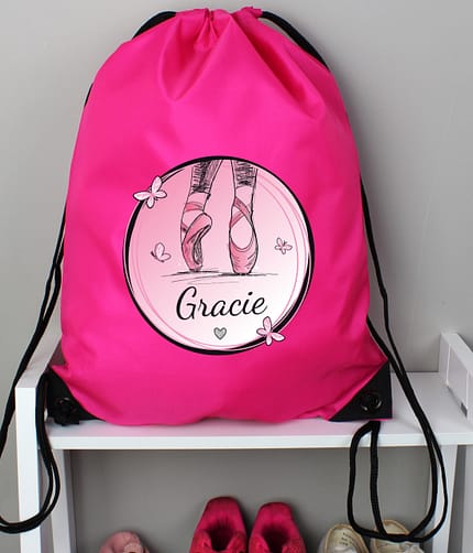 Personalised Ballet Pink Kit Bag - ItJustGotPersonal.co.uk