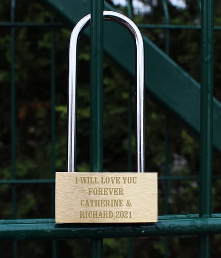 Personalised Any Message Padlock - ItJustGotPersonal.co.uk