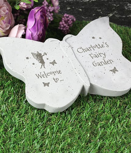 Personalised Fairy Garden Butterfly Ornament - ItJustGotPersonal.co.uk