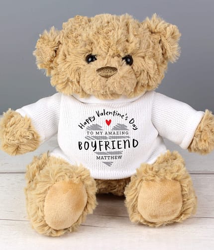 Personalised Valentine's Day Teddy Bear - ItJustGotPersonal.co.uk