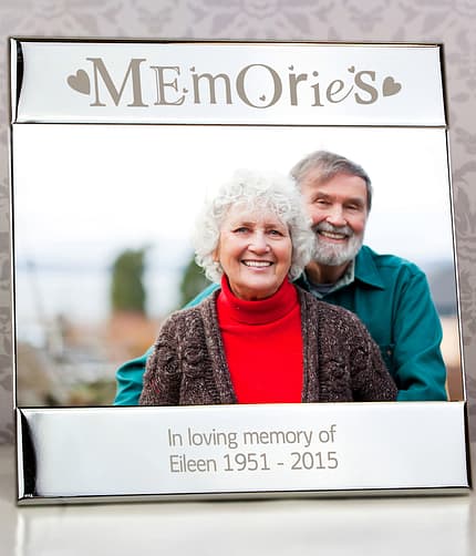 Personalised Silver Memories 6x4 Photo Frame - ItJustGotPersonal.co.uk