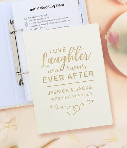 Personalised Happily Ever After Wedding Planner - ItJustGotPersonal.co.uk