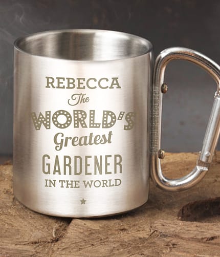 Personalised 'The World's Greatest' Stainless Steel Mug - ItJustGotPersonal.co.uk