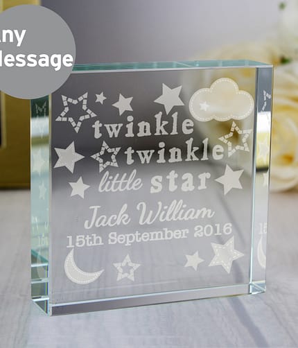 Personalised Twinkle Twinkle Crystal Token - ItJustGotPersonal.co.uk