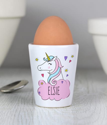 Personalised Unicorn Egg Cup - ItJustGotPersonal.co.uk