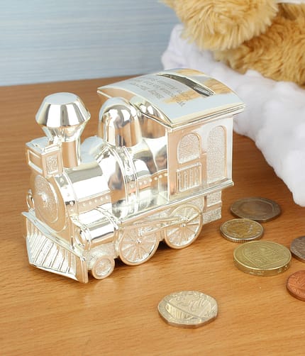 Personalised Train Money Box - ItJustGotPersonal.co.uk