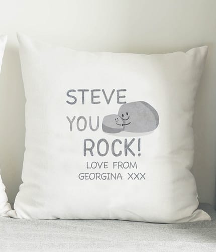 Personalised You Rock Cushion - ItJustGotPersonal.co.uk