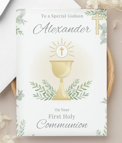 Personalised First Holy Communion Card - ItJustGotPersonal.co.uk