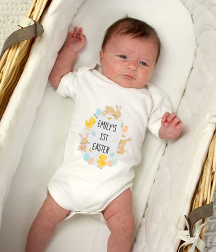 Personalised Easter Bunny & Chick Baby Vest - ItJustGotPersonal.co.uk