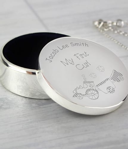 Personalised Train My First Curl Trinket Box - ItJustGotPersonal.co.uk