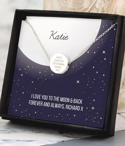 Personalised Sentiment Disc Necklace and Box - ItJustGotPersonal.co.uk