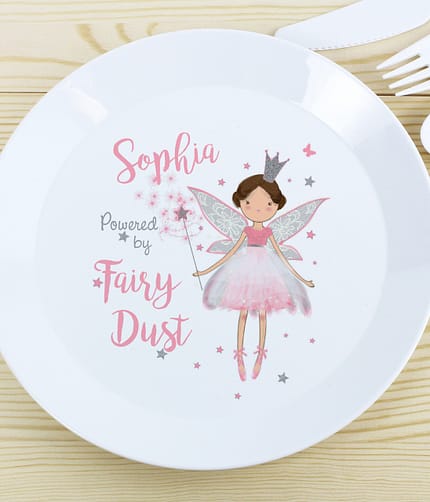 Personalised Fairy Princess Plastic Plate - ItJustGotPersonal.co.uk